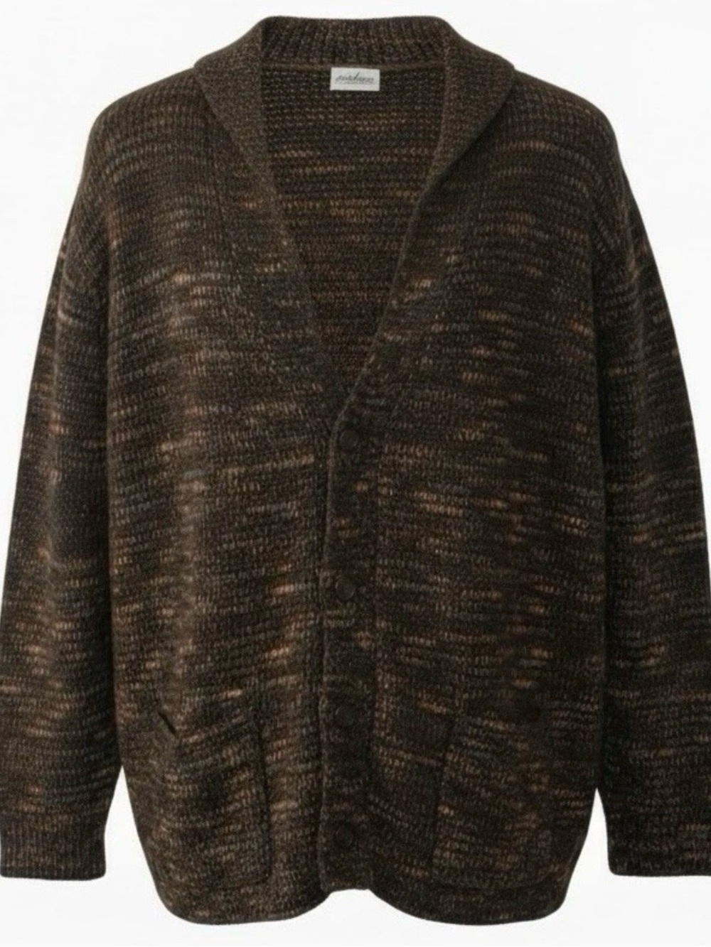 VTG Rabe Coordinates Womens Knit Sweater Cardigan Size 40 Dark Brown Germany